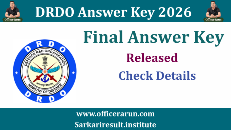 DRDO STA-B & Technician-A Answer Key 2026 Out – Check Now